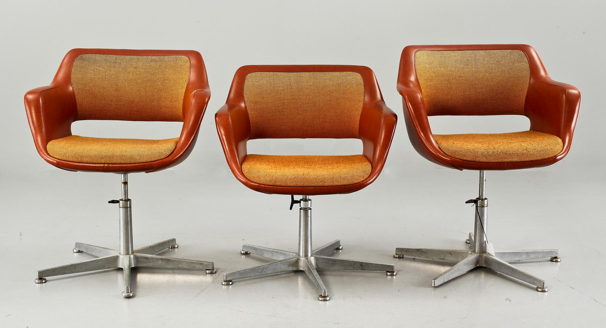 SNURRSTOLAR, Olli Mannermaa för Martela Oy, Finland, 1900-talets fjärde kvartal.