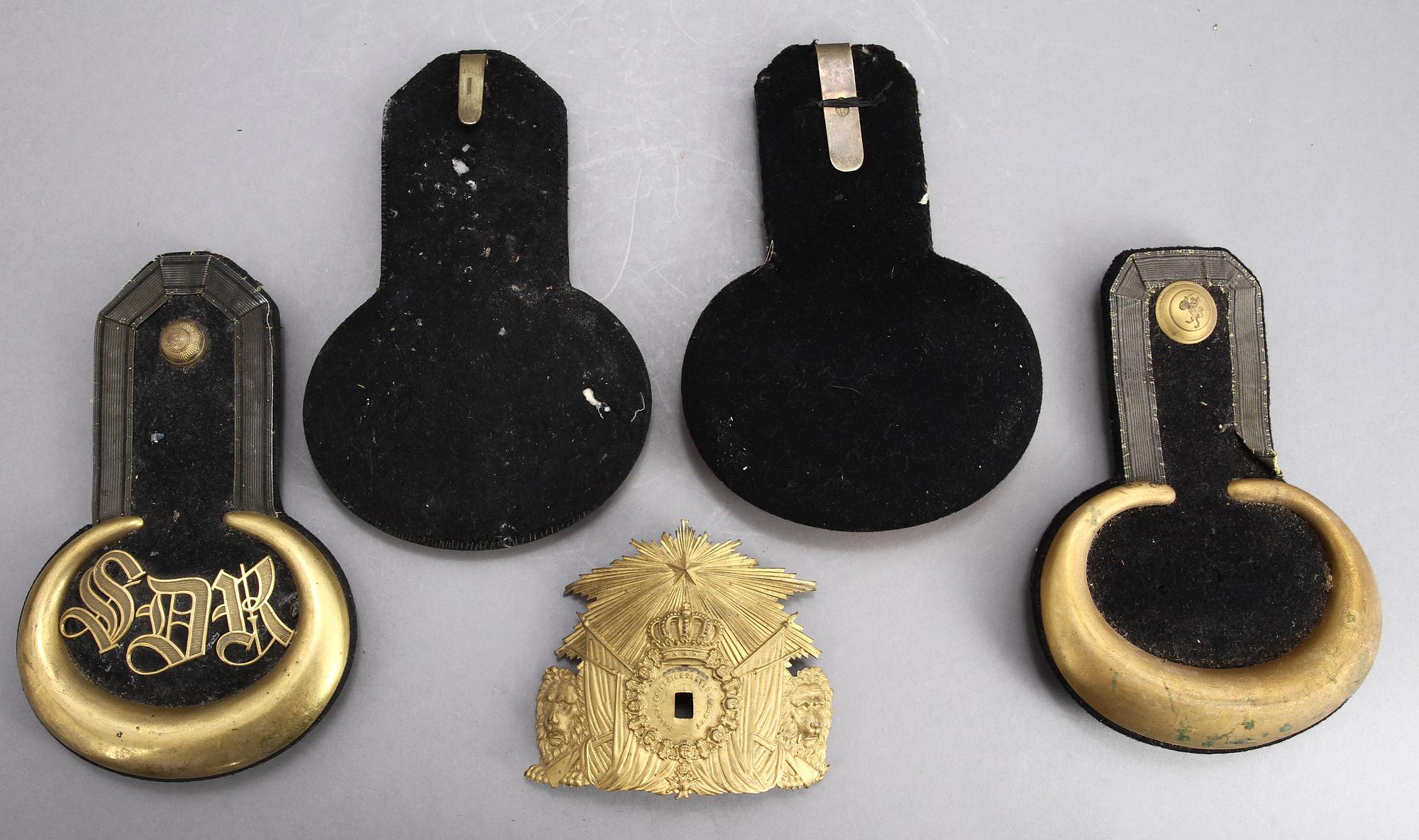 EPÅLETTER, 2 par, tidigt 1900-tal.