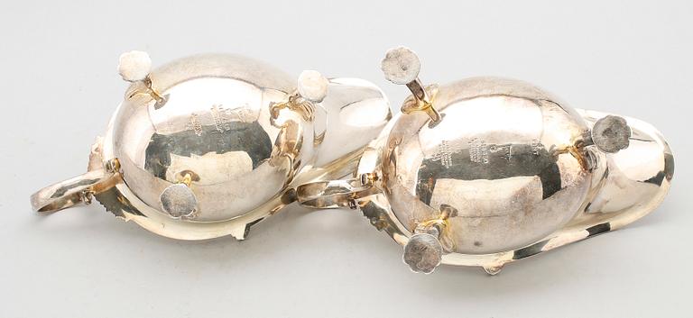 SÅSSNIPOR, 2 st, pläter, Walker & Hall, Sheffield, 1900-talets första hälft.