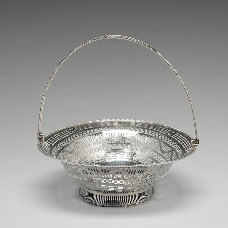 Brödkorg, silver, London 1780. George III.