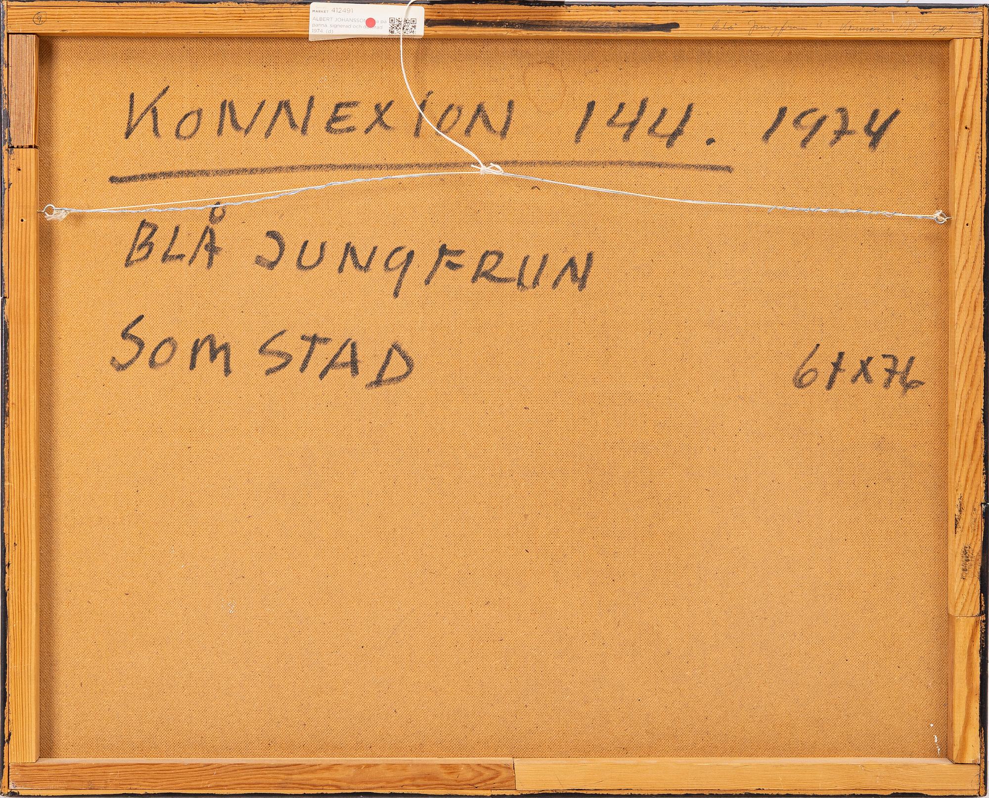 Albert Johansson, "Blå Jungfrun som stad".