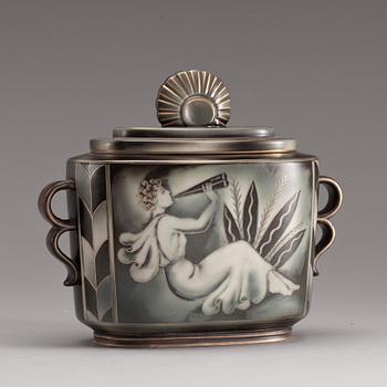 LOCKURNA. Stengods. Gunnar Nylund, "Flambé", Rörstrand.