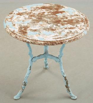 TRÄDGÅRDSBORD, gjutjärn, 1800-talets slut.