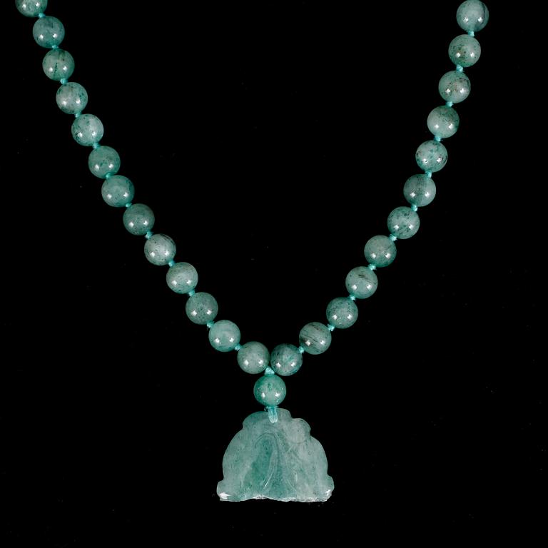 COLLIER, aventurinkvarts. Kina.