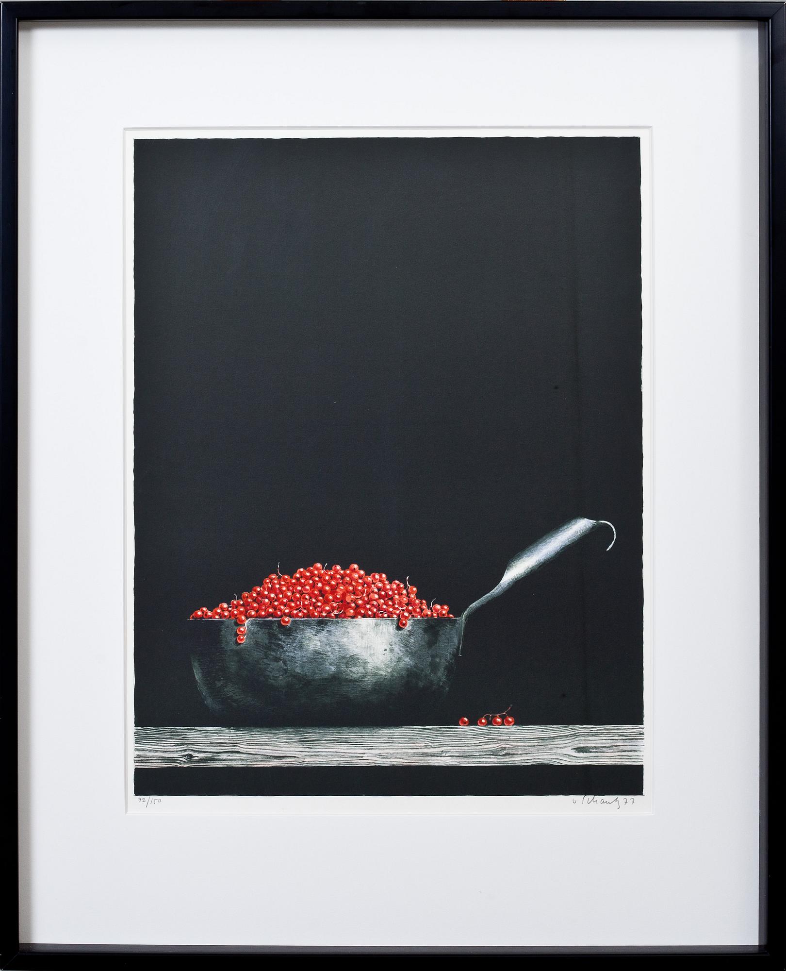 PHILIP VON SCHANTZ, färglitografi, signerad, numrerad 72/150 och daterad -77.