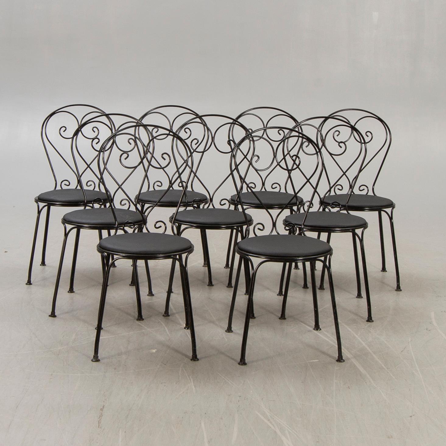 Garden chairs. 9 st. Classic No.1 Byarums Bruk.