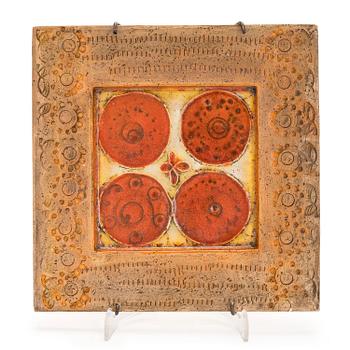 Rut Bryk, relief, stoneware, signed BRYK.