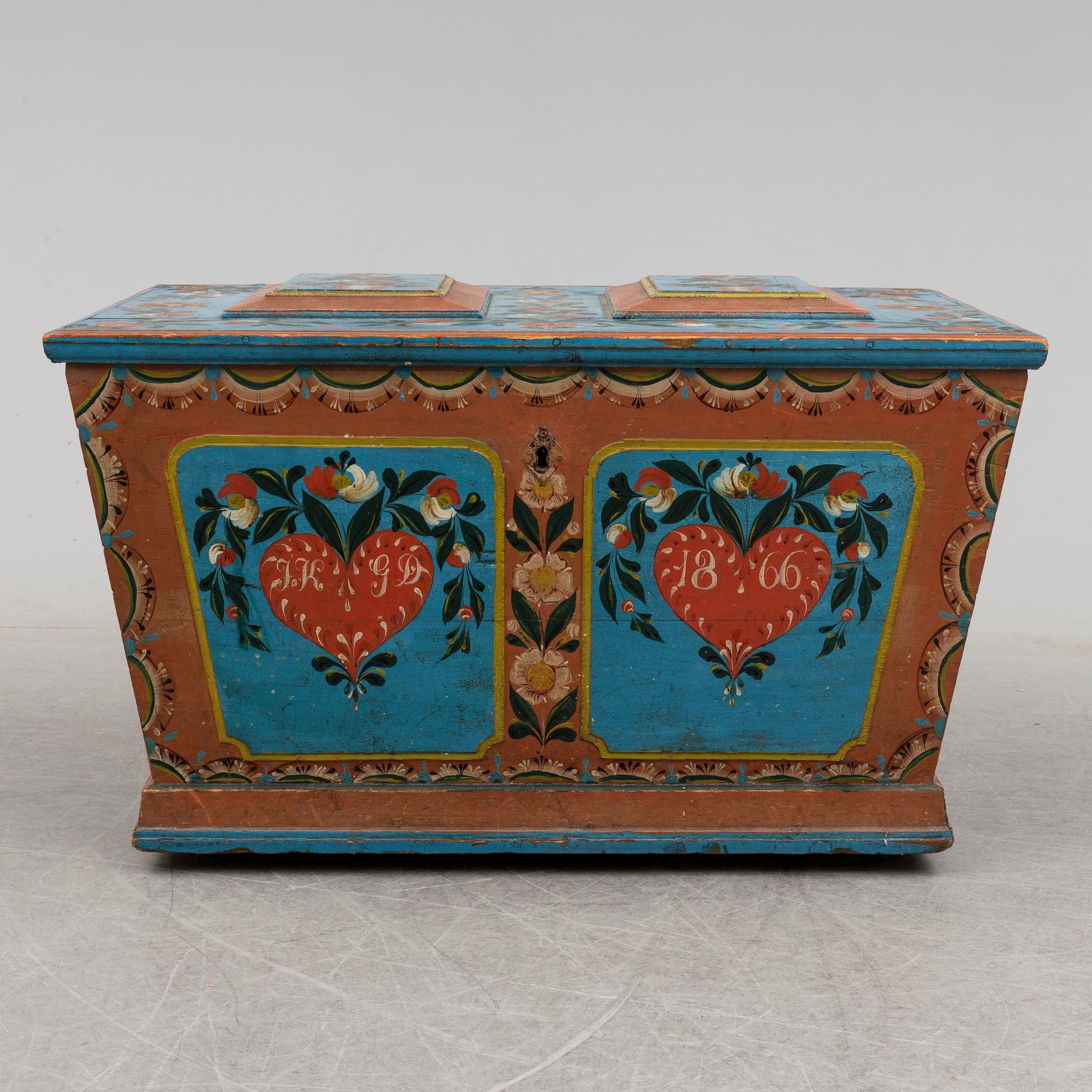 KISTA, allmoge, Delsbo, Hälsingland, daterad 1866.