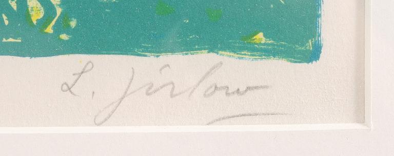 LENNART JIRLOW, färglitografi, sign. o numr. "191/300".