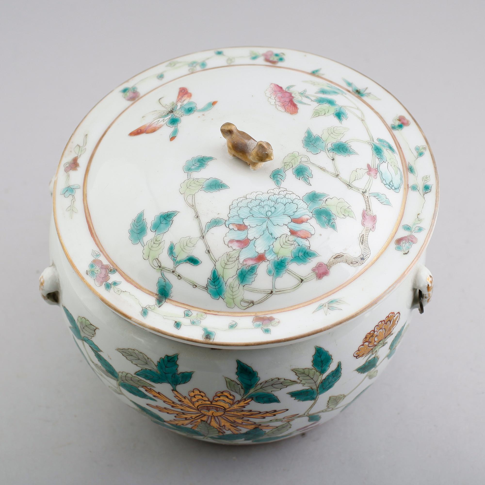 LOCKSKÅL, porslin, Kina, sannolikt 1800-tal.