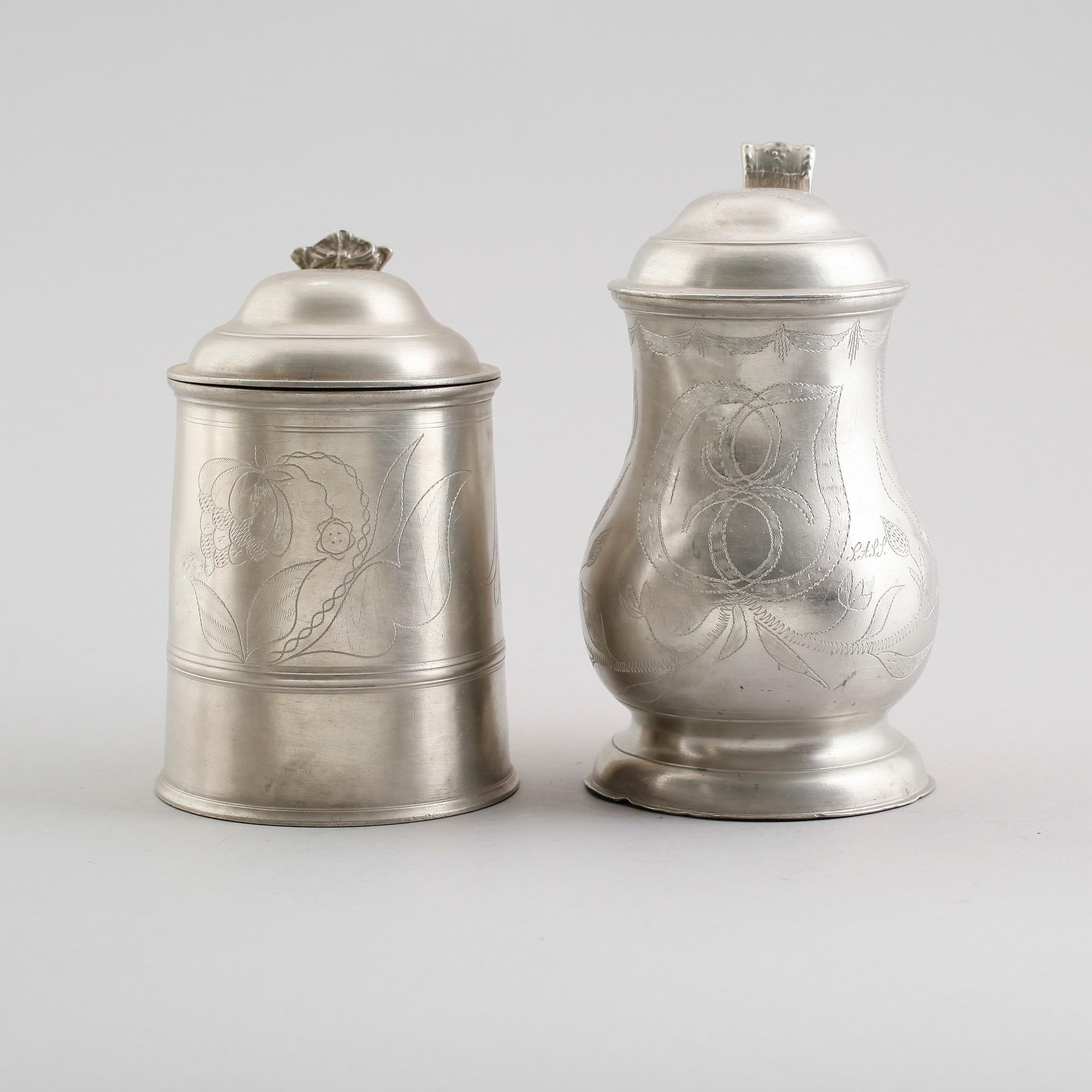 STOP, 2 st, tenn, 1800-talets första hälft.