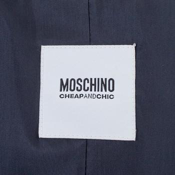 MOSCHINO, a two-piece suit consisting of jacket and pants.