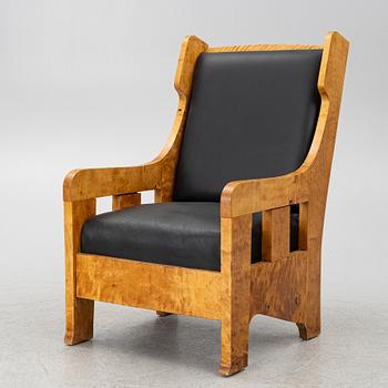 An Art Nouveau armchair, circa 1900, Northern Europe.
