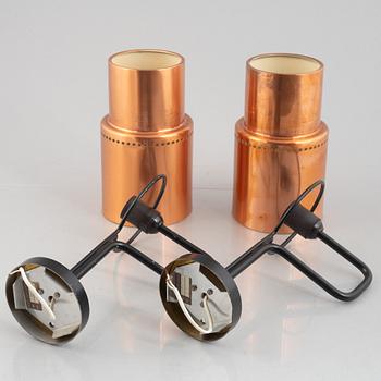 Hans-Agne Jakobsson, a pair of model 'V 59' wall lamps, Markaryd.