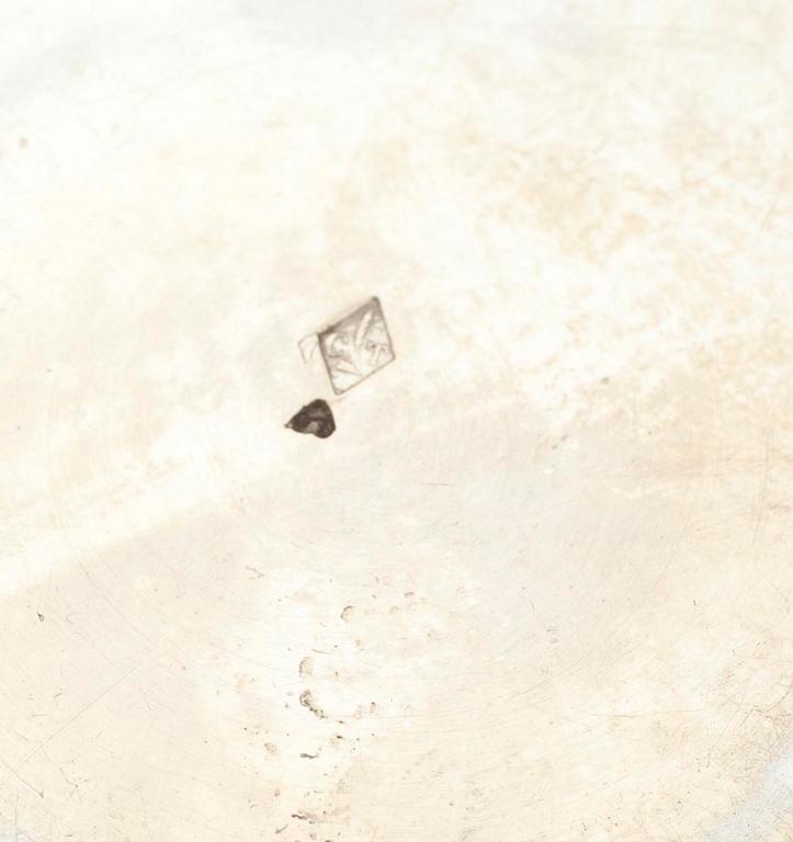 TOALETTSET, 6 delar, silver, kristall, Frankrike, 1800-talets mitt.