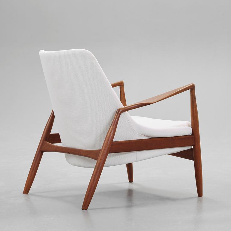 An Ib Kofod Larsen teak 'Seal' easy chair, OPE, Jönköping, Sweden 1960's.