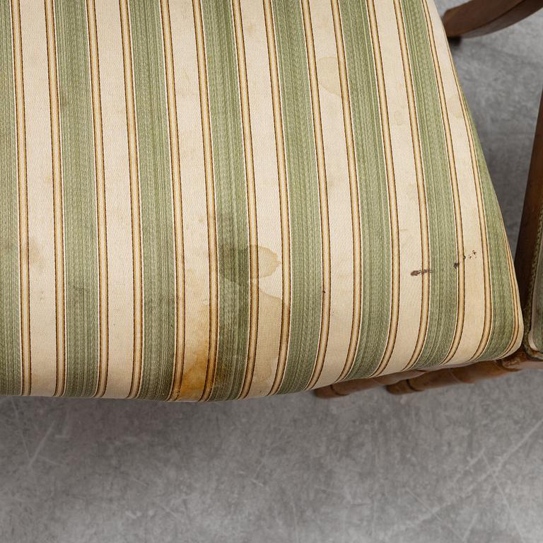 Chairs, 10 + 2 pcs, Empire. 19th century.