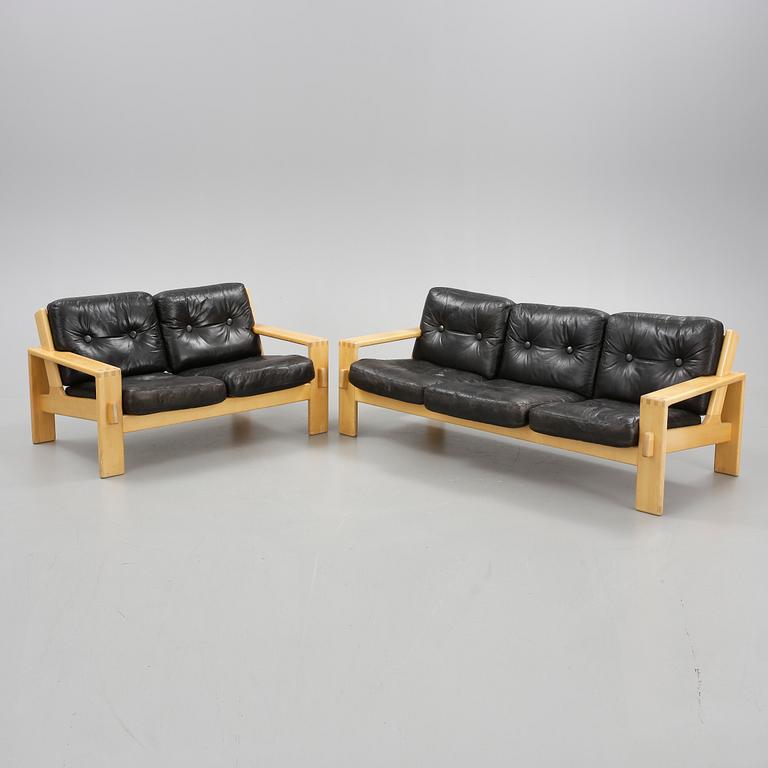 SOFFOR, 2 st, "Bonanza", Esko Pajamies för Asko, 1960/70-tal.