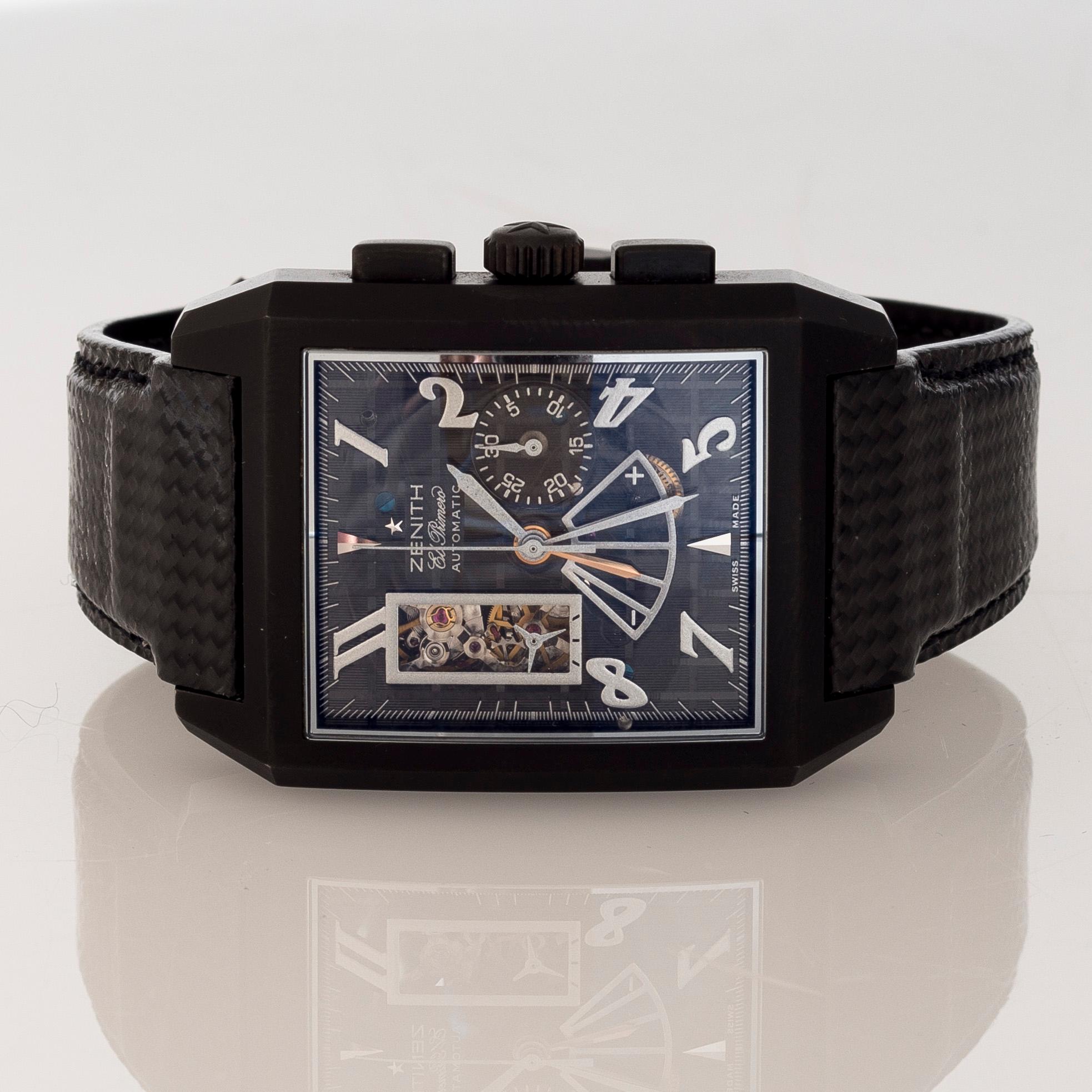 ARMBANDSUR, herr, Zenith, Grande Port Royal El Primero, Titanium.