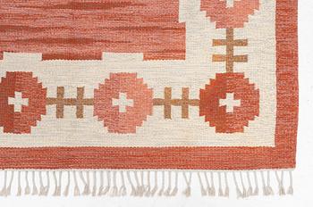 Rug, flat weave, Sweden, 1960s, approx. 247 x 160 cm.