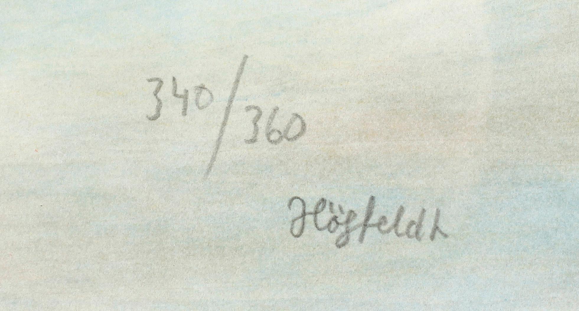 ROBERT HÖGFELDT, färglitografi, signerad och numrerad 340/360.