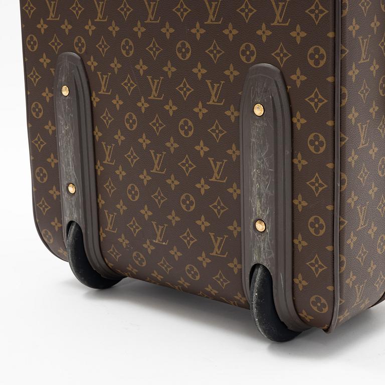 Louis Vuitton, a monogram canvas 'Pégase 65' suitcase.