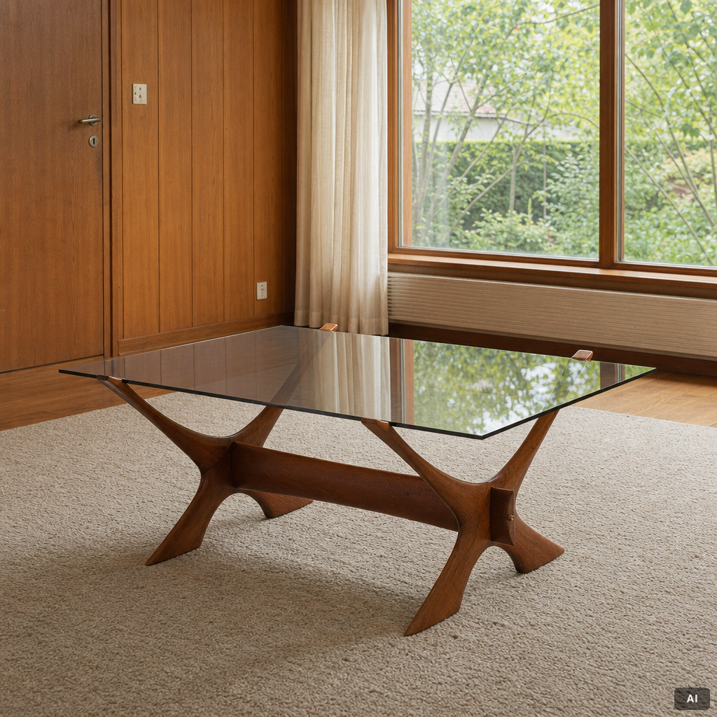 Fredrik Schriever-Abeln, coffee table, "No. 9", Örebro Glassworks, 1960s.