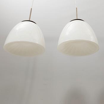 Ceiling lamps, a pair, 20th century.
