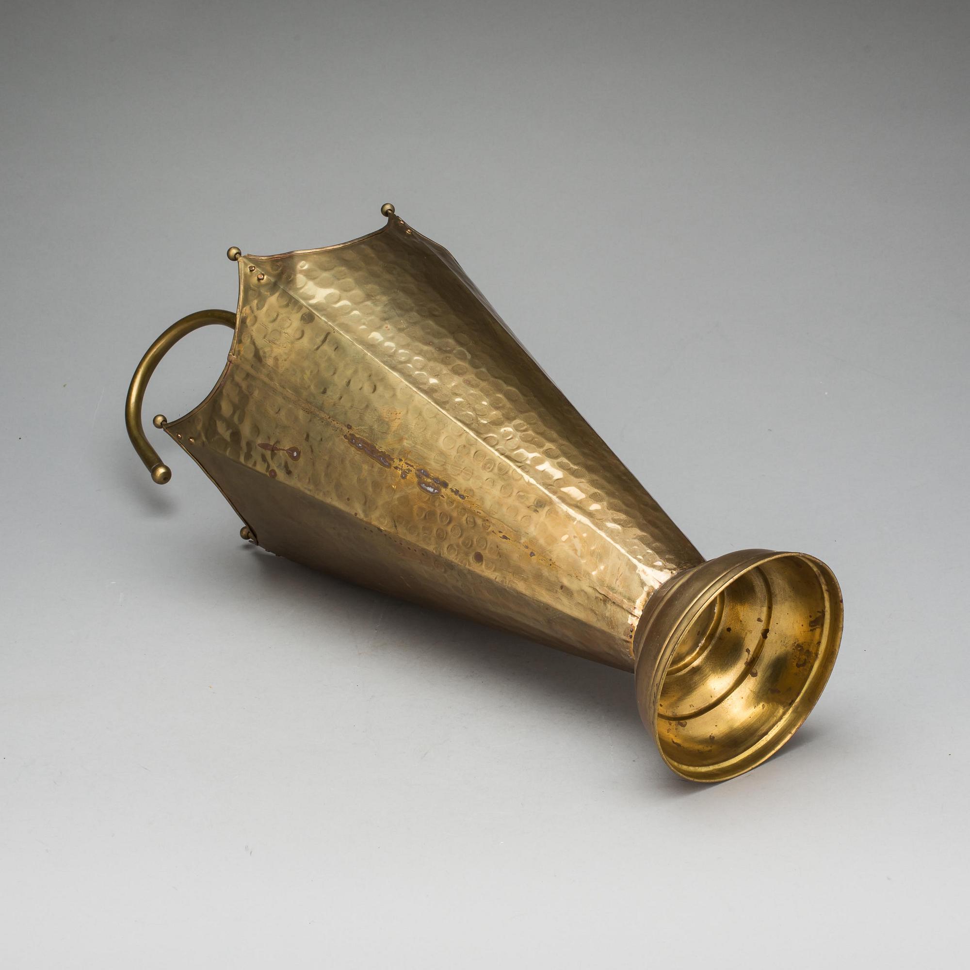 PARAPLYSTÄLL, mässing, 1900-tal.