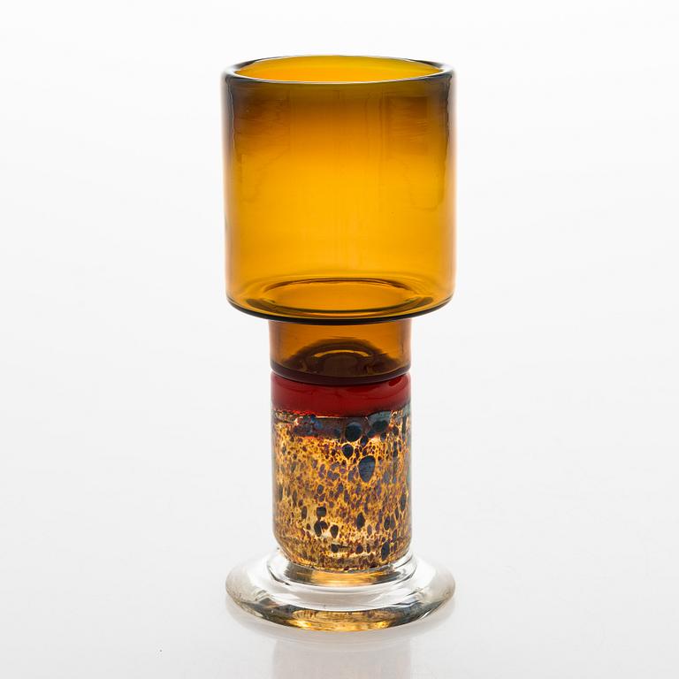 Kaj Franck, Glass goblet, signed Kaj Franck Nuutajärvi Notsjö.