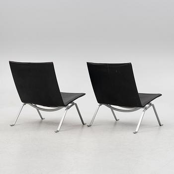 Poul Kjaerholm, a pair of "PK22"lounge chairs, Kold Christensen, Denmark.
