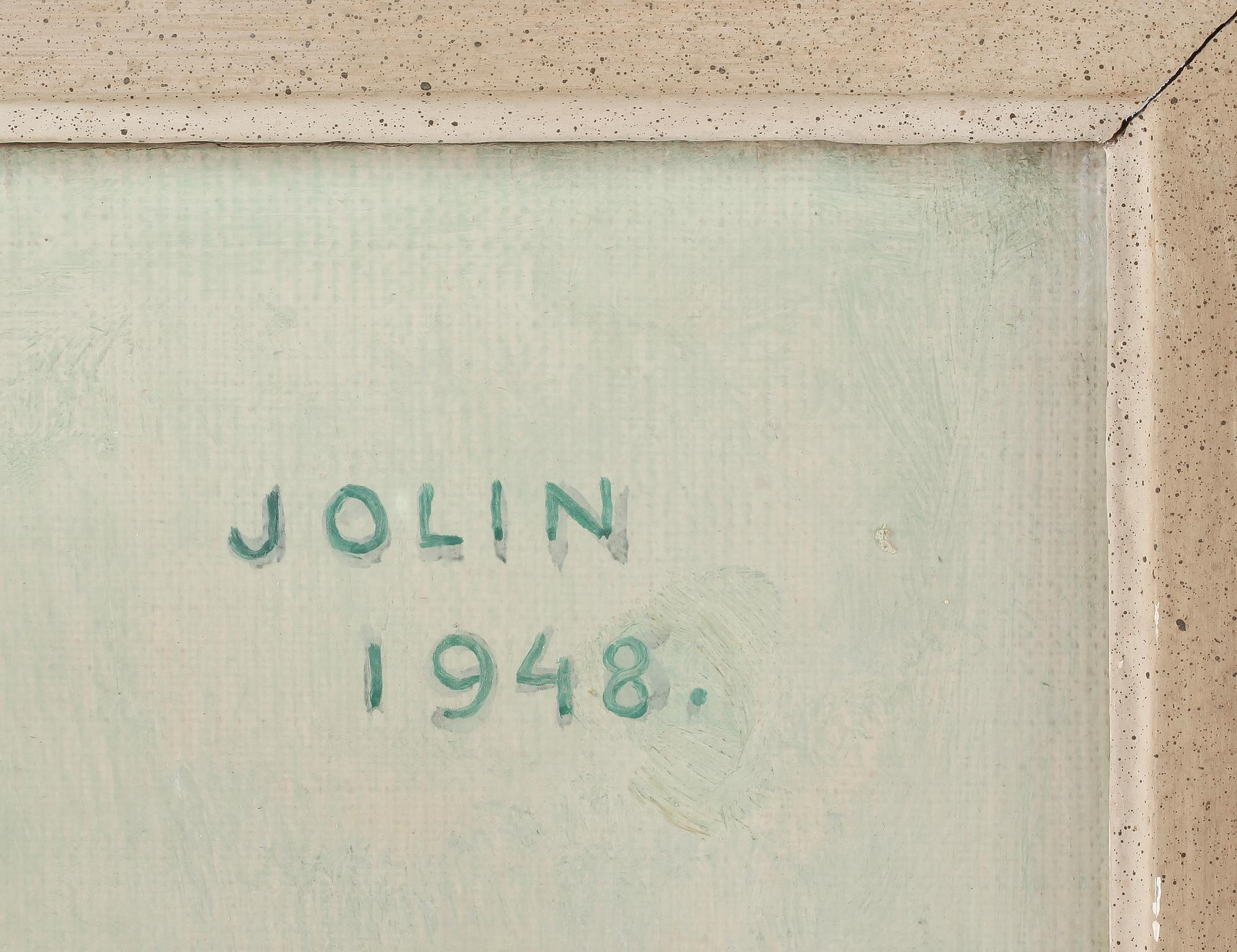 EINAR JOLIN, olja på duk, signerad och daterad 1948.