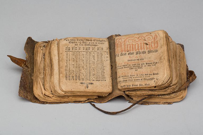 ALMANACKA, 1700-tal.