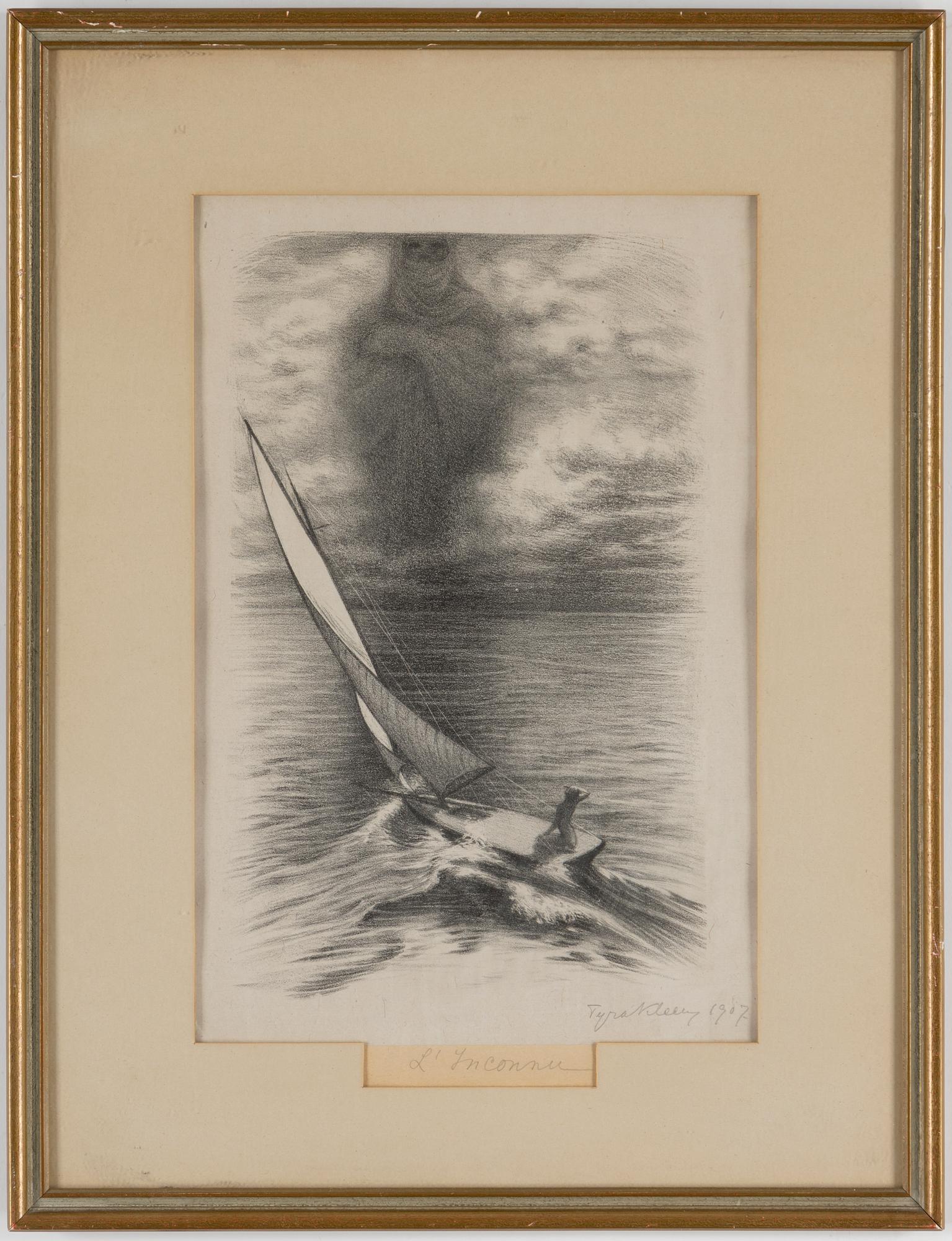 TYRA KLEEN, litograph, signed and dated 1907.