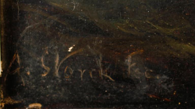 OKÄND KONSTNÄR, olja på duk, signerad A Storck fec, 1800-tal.