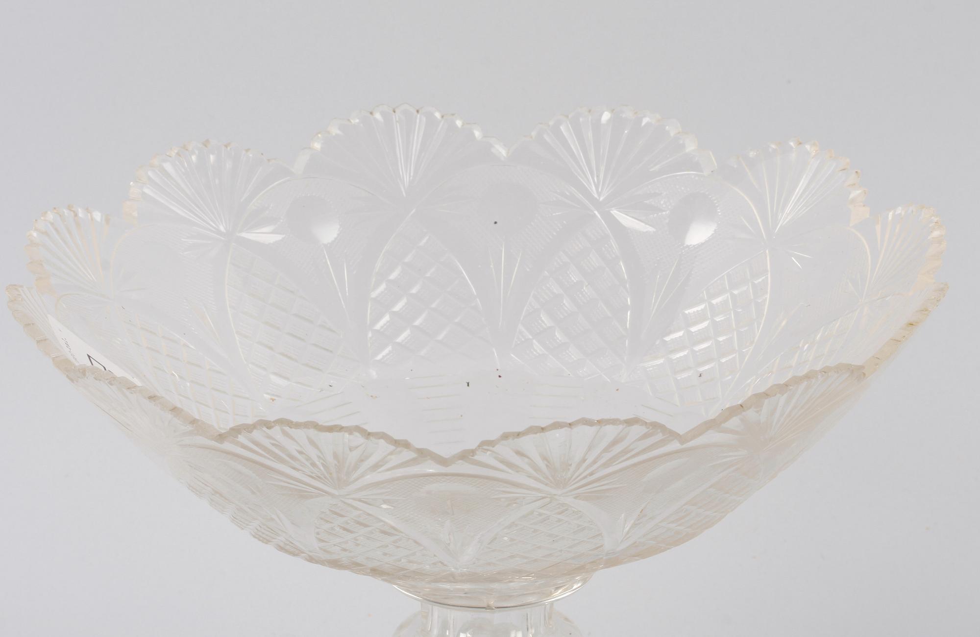 SKÅL, glas, sent 1800-tal.