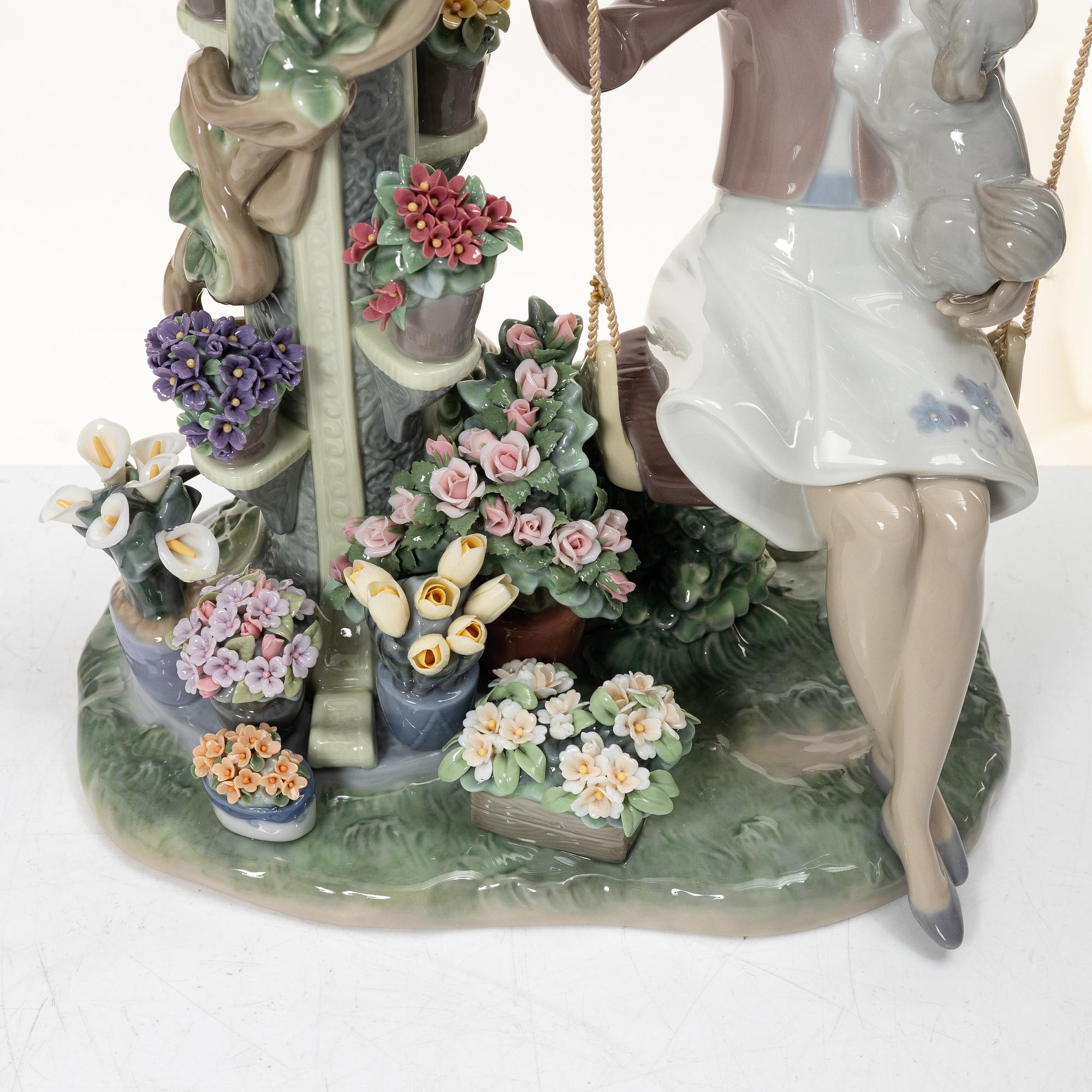 Juan Carlos Ferri Herrero, figurine, "Swing into Spring", Lladró, Spain, 2007 - 2011.