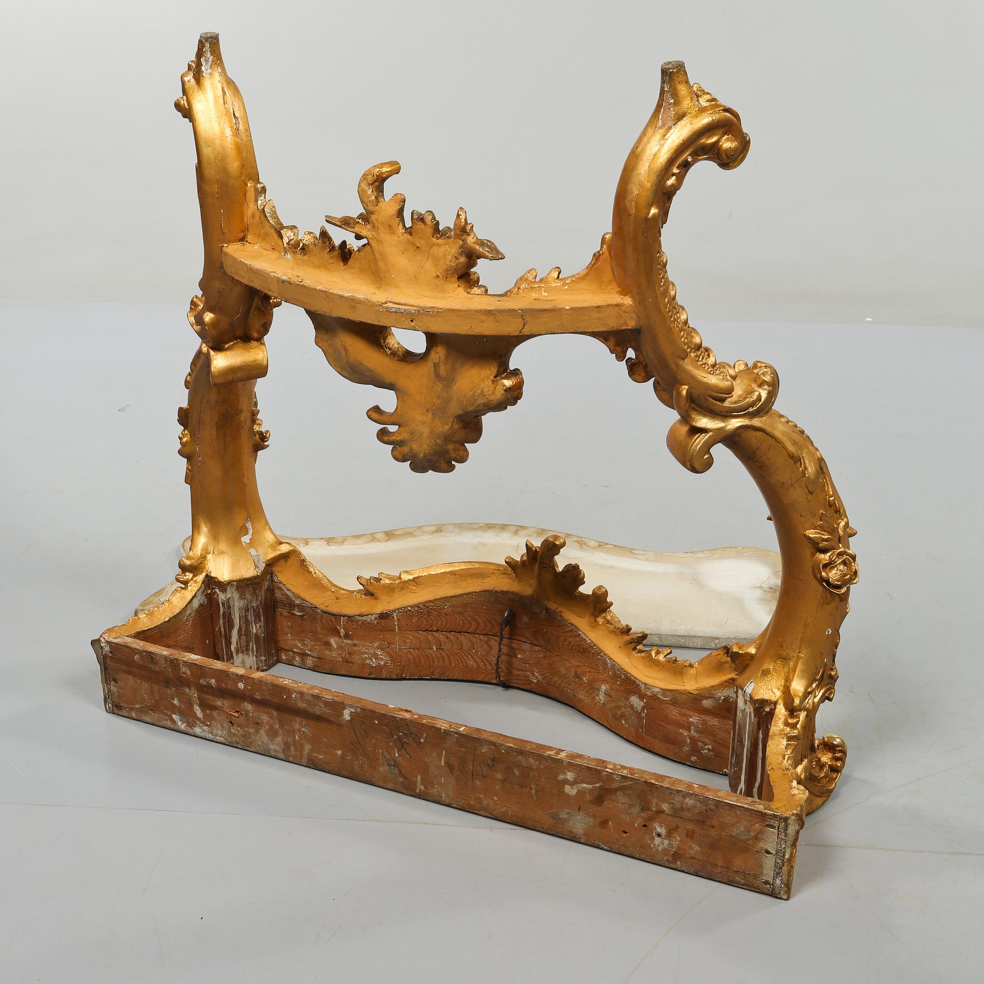 SPEGEL och KONSOLBORD, nyrokoko, 1800-talets slut.