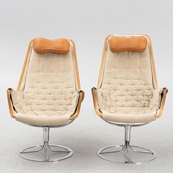 Bruno Mathsson, armchairs, a pair of "Jetson Match Flax".