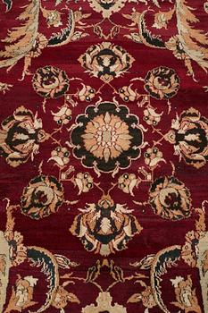 An antique Agra Carpet India, ca 527 x 443 cm.