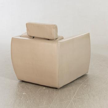 Armchair, Roche Bobois, 1980s-1990s. Leather.