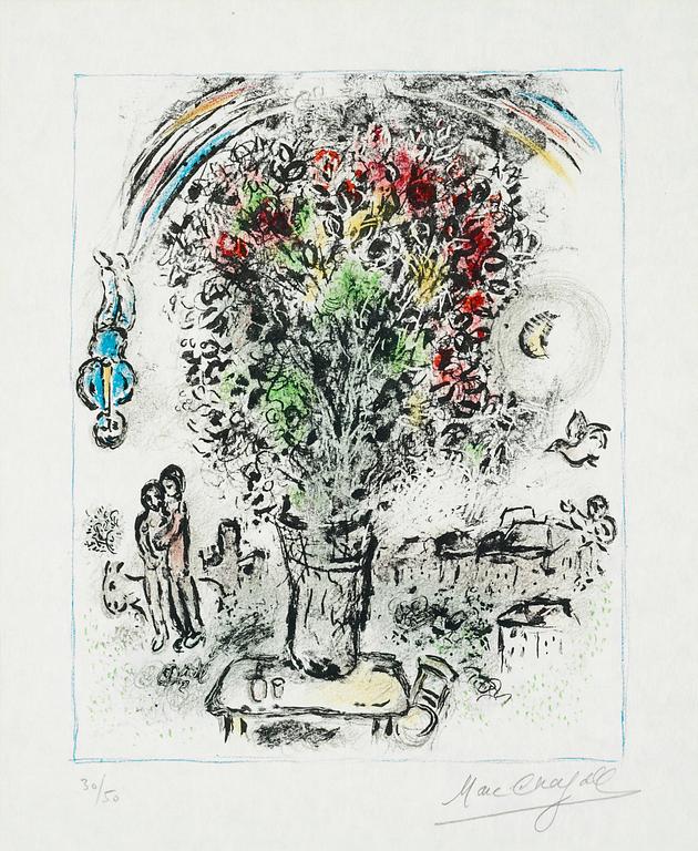 Marc Chagall, "Bouquet à l'arc-en-ciel".