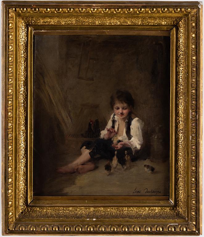 LOUIS DESCHAMPS, oil on canvas, signed Louis Deschamps.