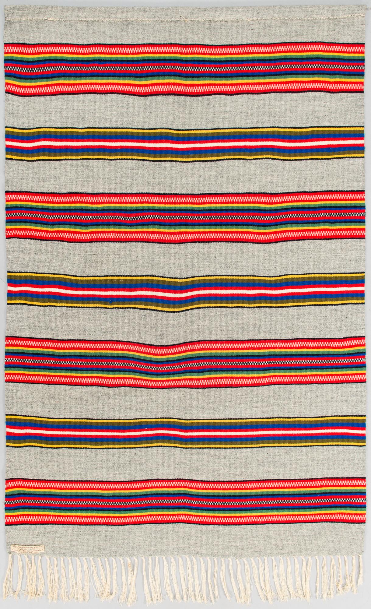 Eeva Niska, s.k. Lapplands rana, Rovaniemi Finland 1970. Ca 136x90 cm.