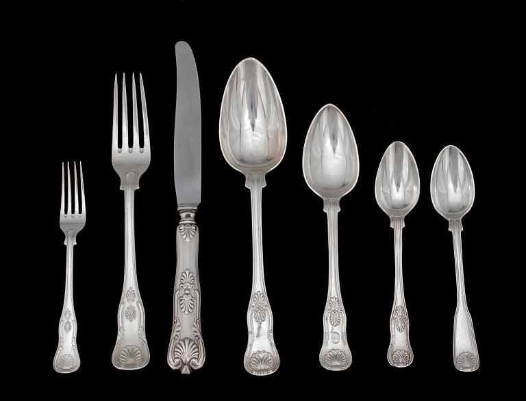 PARTI SILVERBESTICK, 42 delar. Bl a GAB, Stockholm 1928. Tot ca 1540 g.