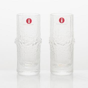 Tapio Wirkkala,  a set of  six 'Niva' snaps glasses, Iittala. Original wooden box.