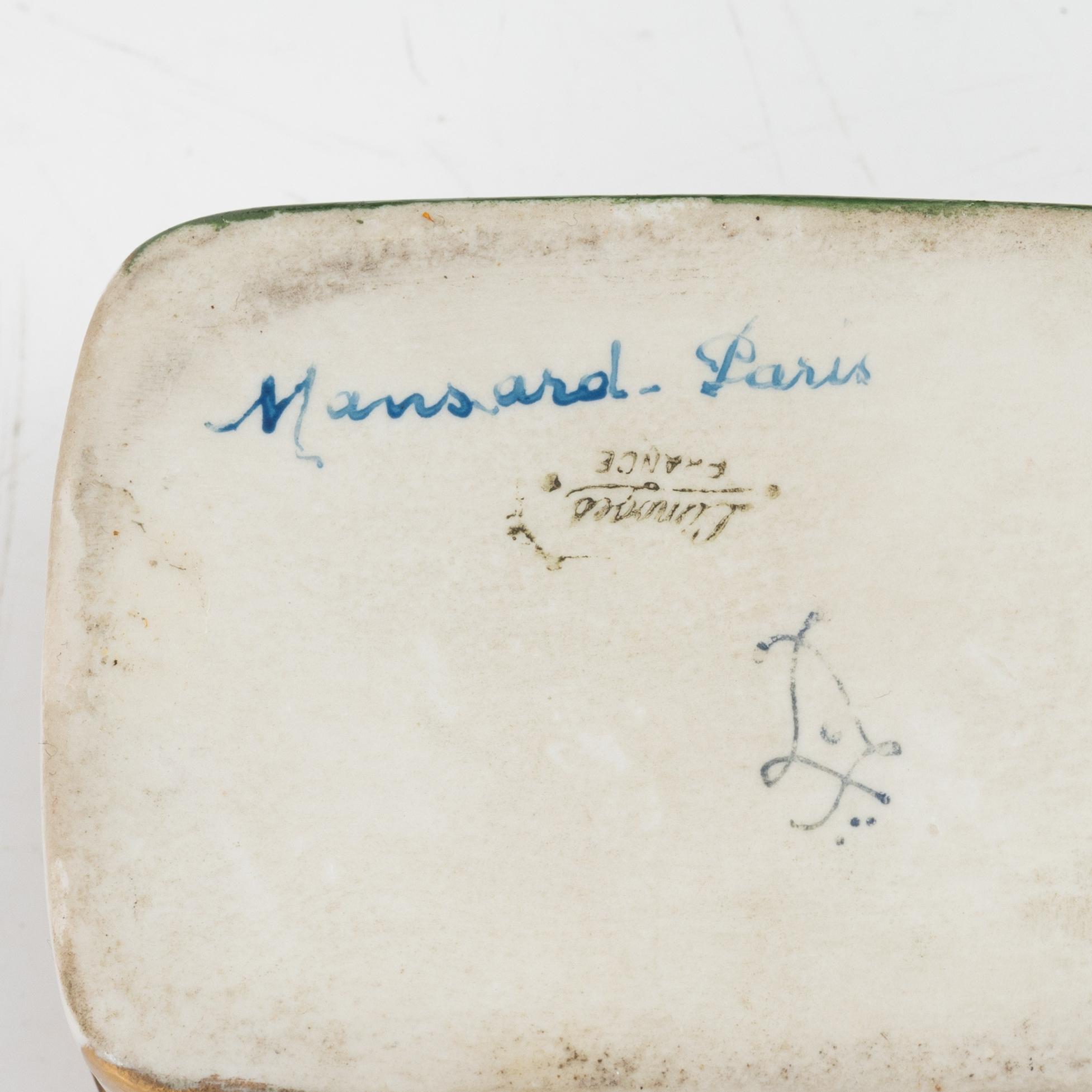 Three porcelain boxes, France, First half and mid 20th century.