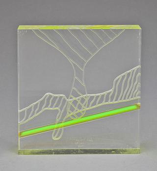 AXEL KNIPSCHILD, multipel, plexiglas. Sign o dat 1975. Numr 26/32.