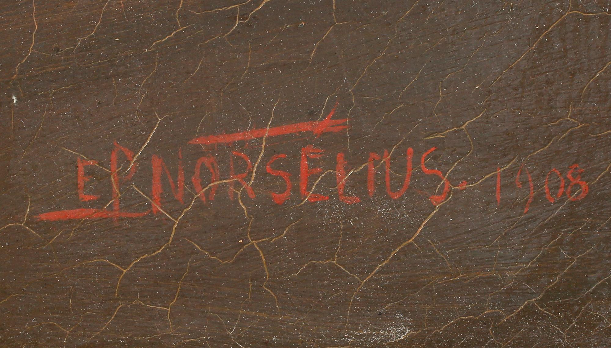 ERIC PIERRE NORSELIUS, olja på duk, signerad och daterad 1908.