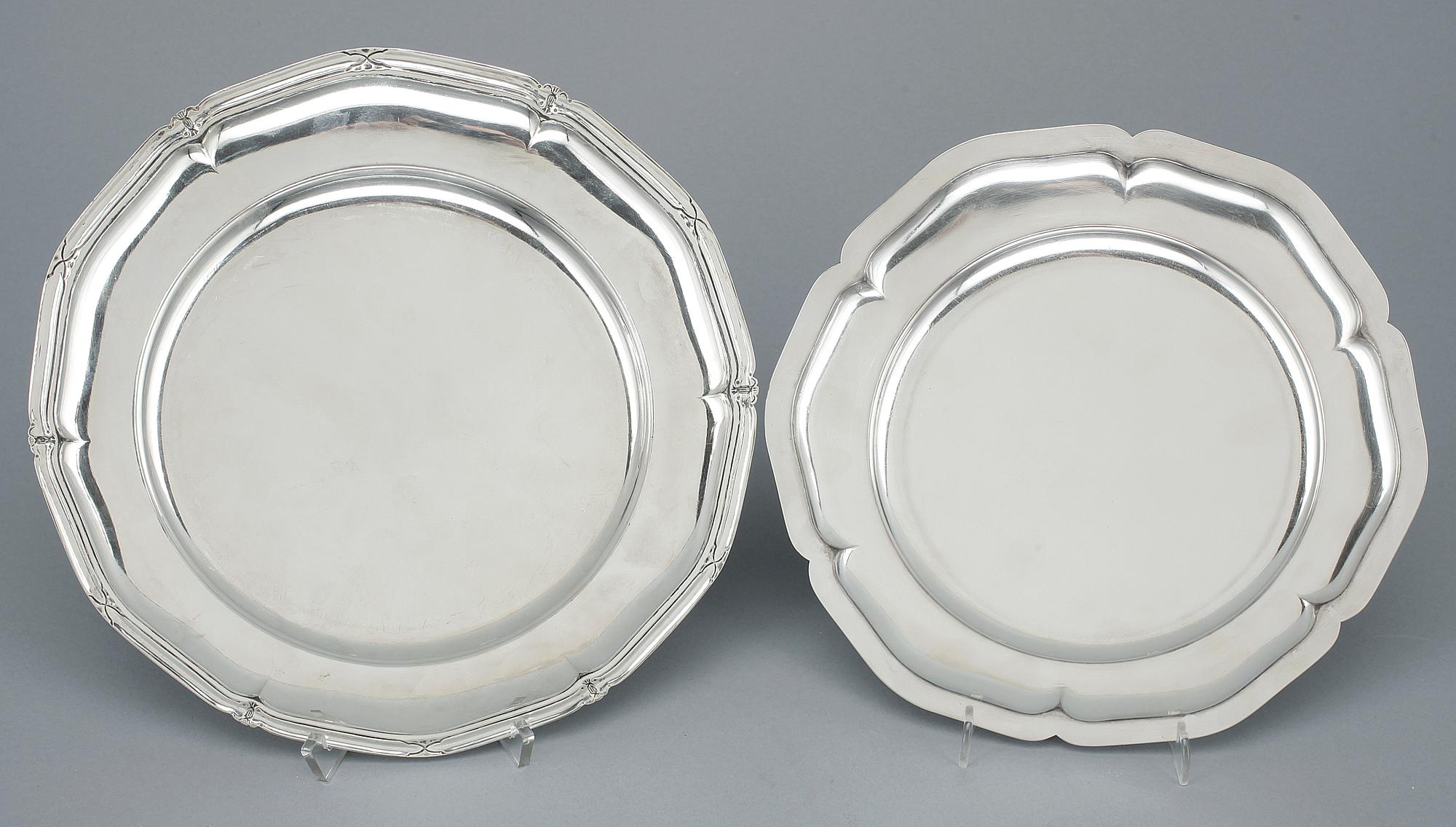 FAT, 2 st, silver, Guldsmedsaktiebolaget, Stockholm, bland annat 1931. Total vikt ca 543g.